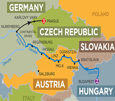 Blue Danube Discovery Map